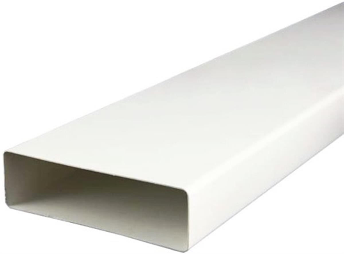 Rechthoekige kunststof ventilatiekanaal 220x90 mm lengte = 1m (K29-1)