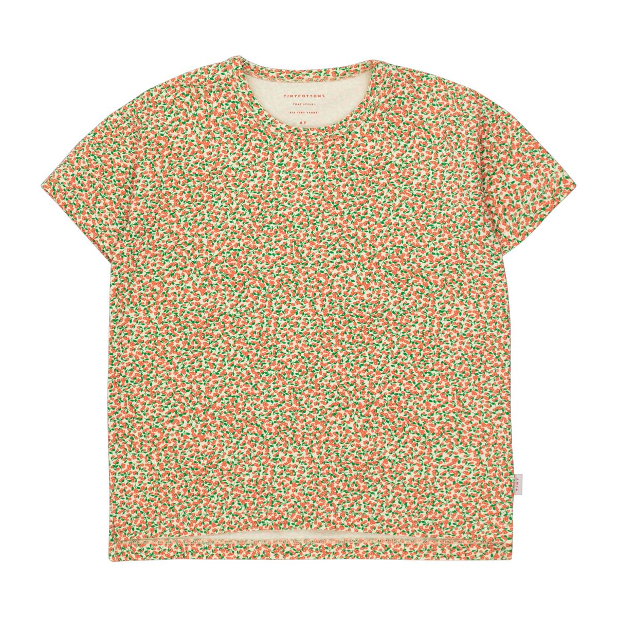 Tinycottons - MEADOW TEE yellow/summer red