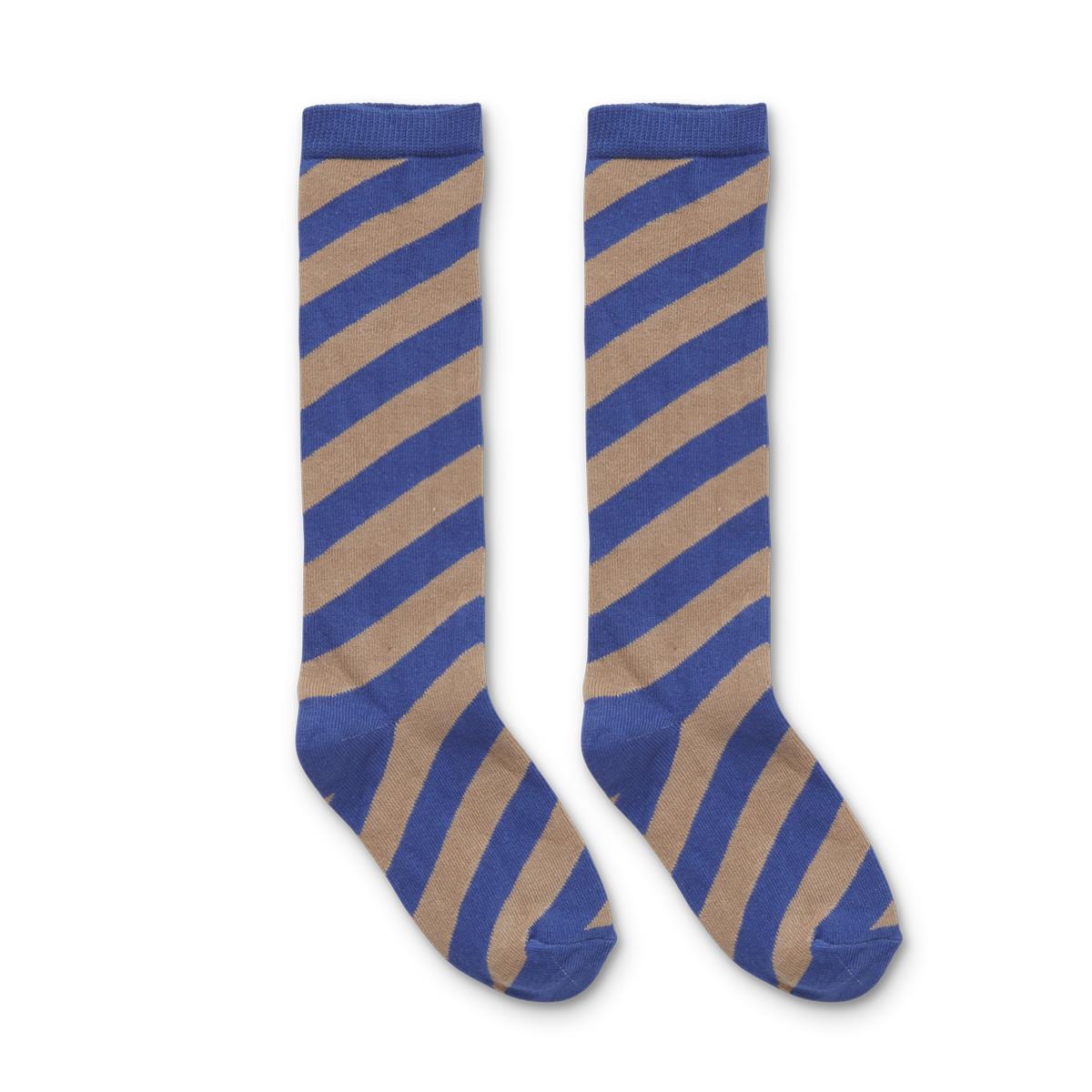 SPROET & SPROUT - SOCKS diagonal stripe ultra blue