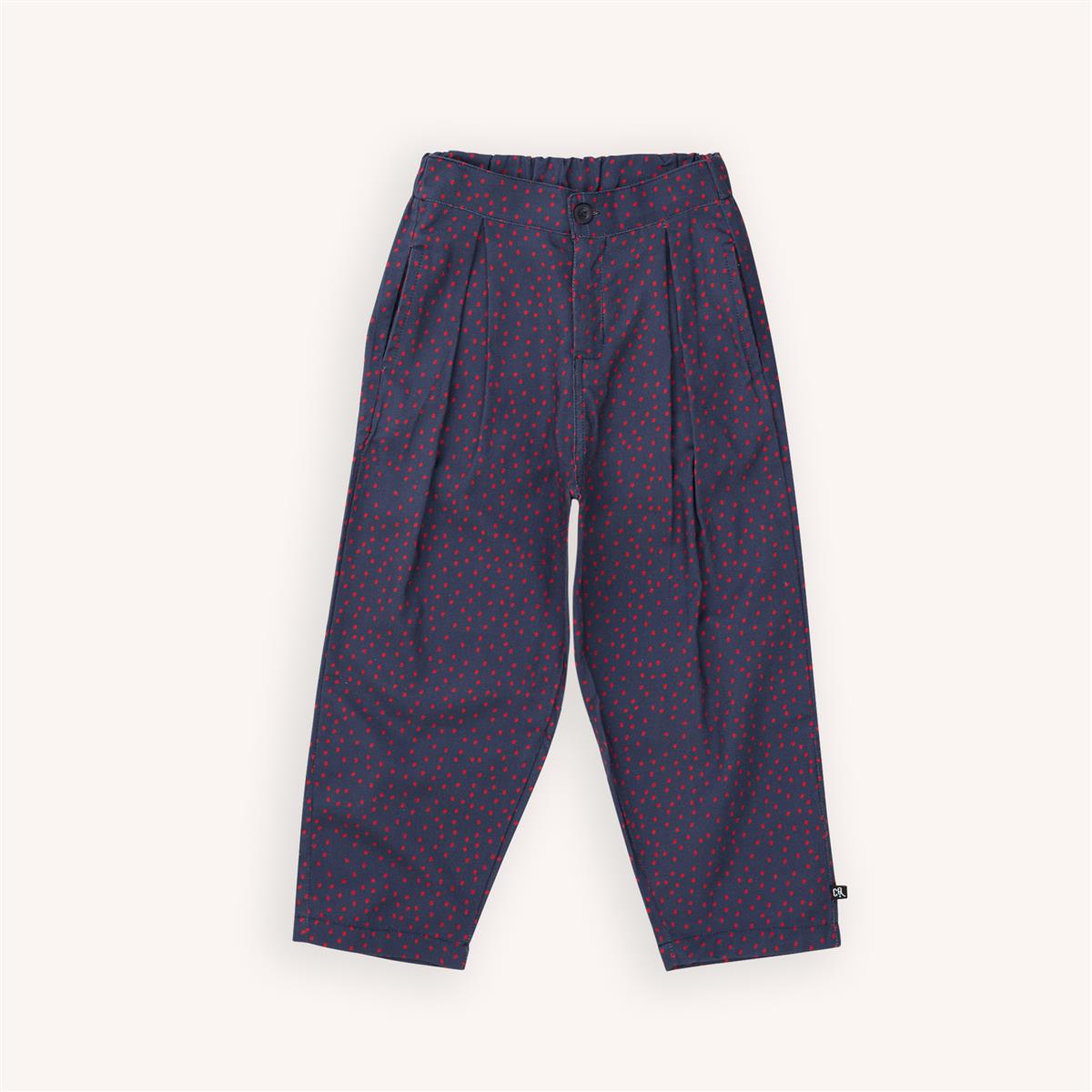 CARLIJNQ - Mini Dots on Blue - Chino