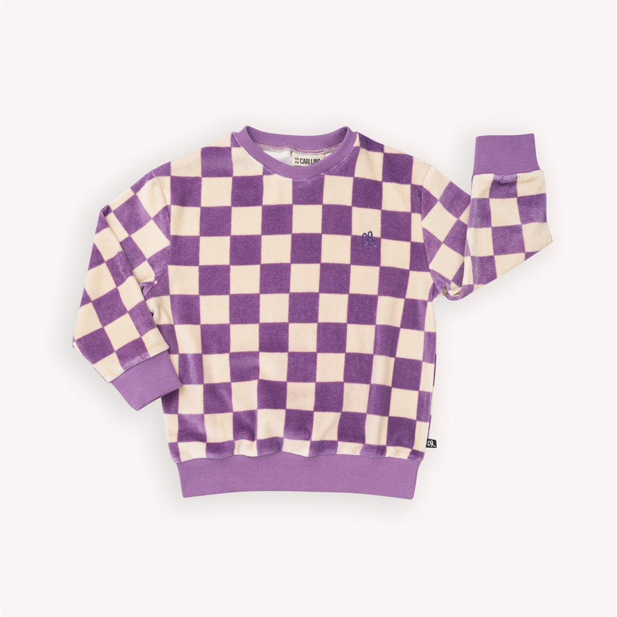 CARLIJNQ - Checkers - Sweater (Velvet)