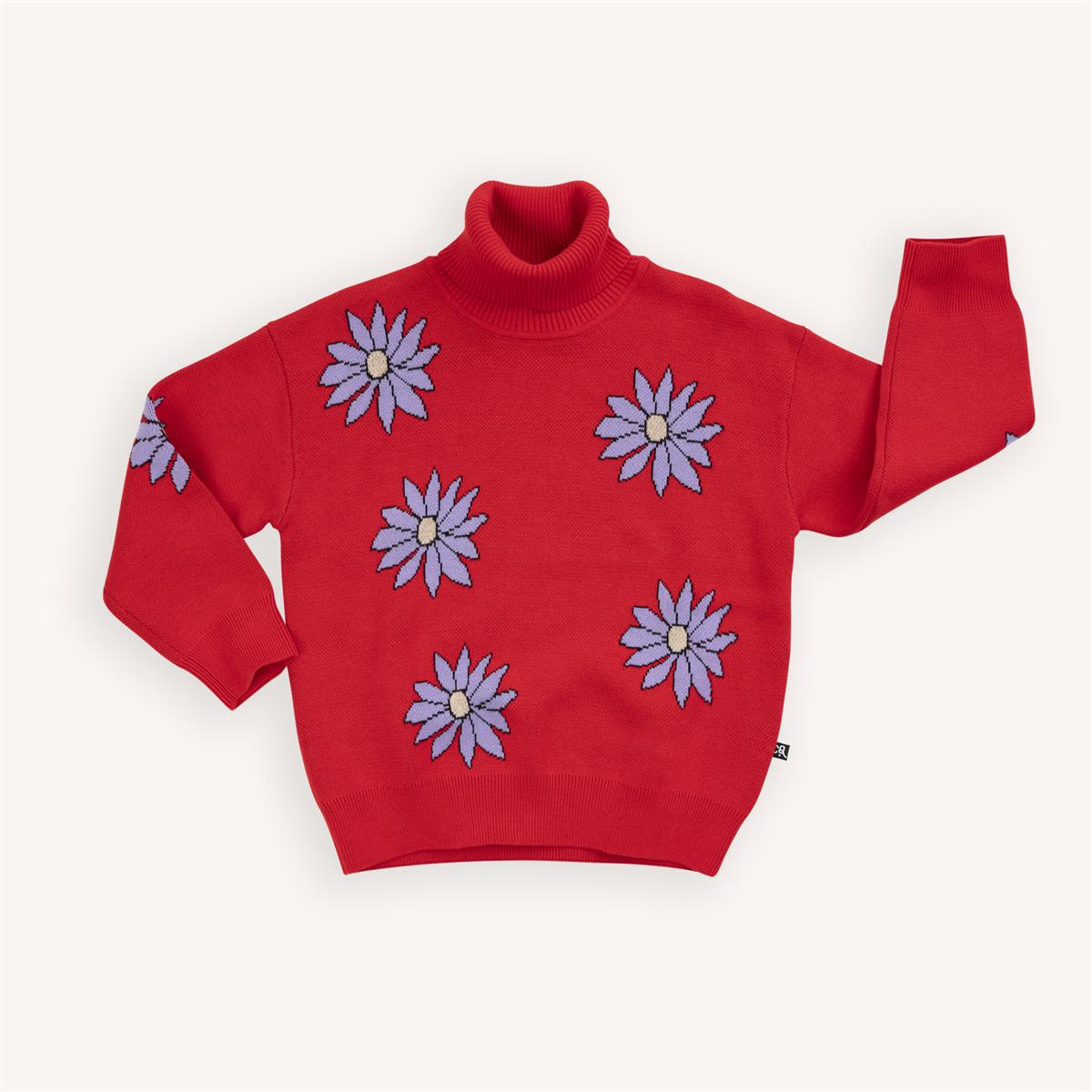 CARLIJNQ - Dahlia - sweater with half turtleneck knit