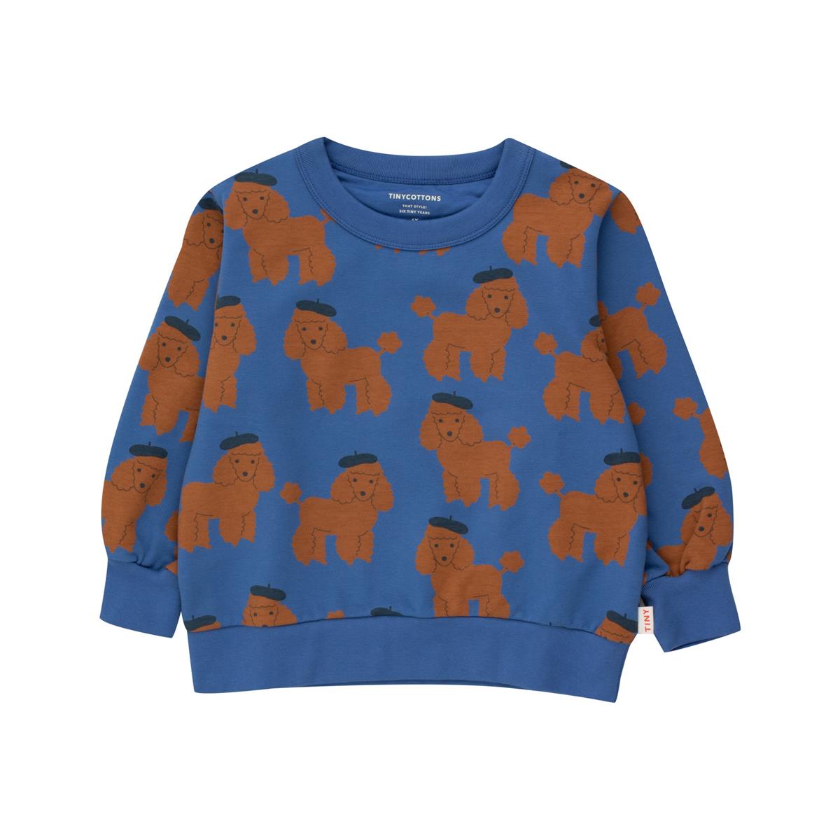 TINYCOTTONS - TINY POODLE SWEATSHIRT - cobalt blue