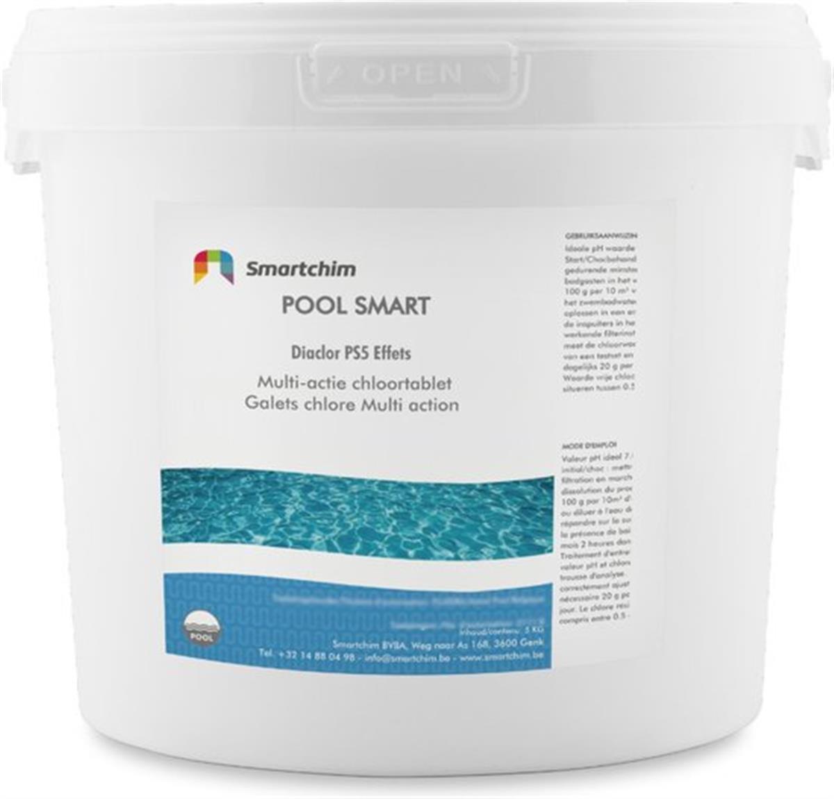 Pool Smart multi-actie 5-in-1 chloortablet (200gr) - 5kg