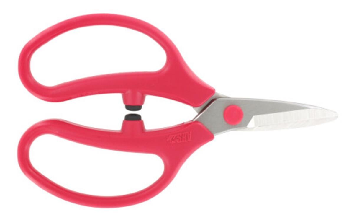 Bloemistenschaar 160 mm, RVS, rood