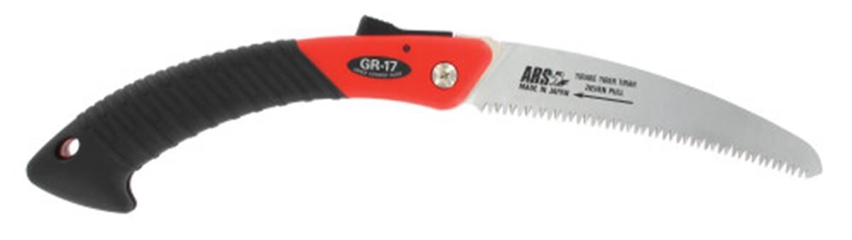 Inklapbare snoeizaag 170 mm, gebogen, zwart/rood