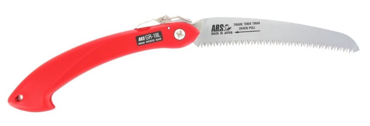Inklapbare snoeizaag 180 mm, gebogen, rood