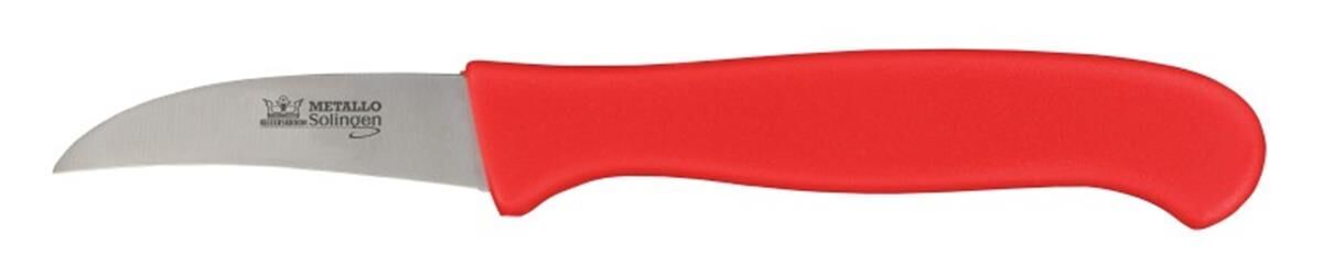Mes 60 mm, gebogen, rood