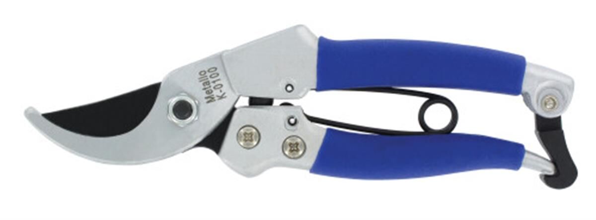 Snoeischaar 180 mm, klein model, blauw/grijs