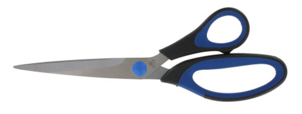 Schaar 185 mm, zwart/blauw