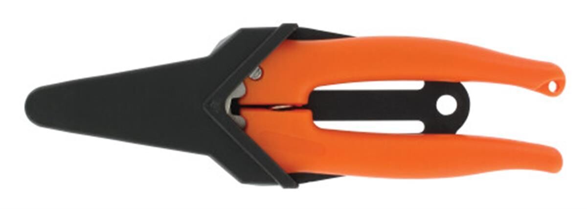Hobbyschaar 150 mm, met lock en kap, oranje