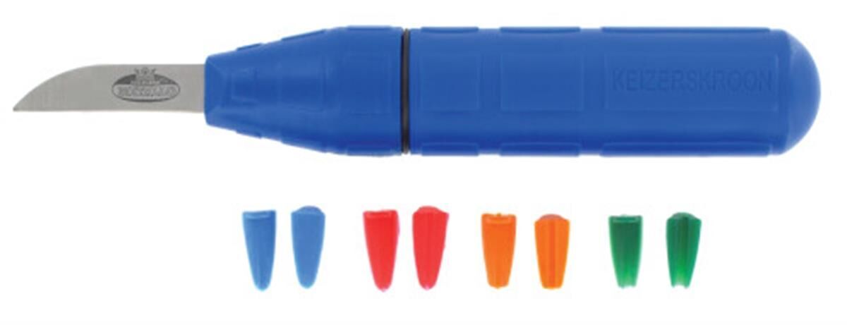 Germo-Knife, punt top, blauw