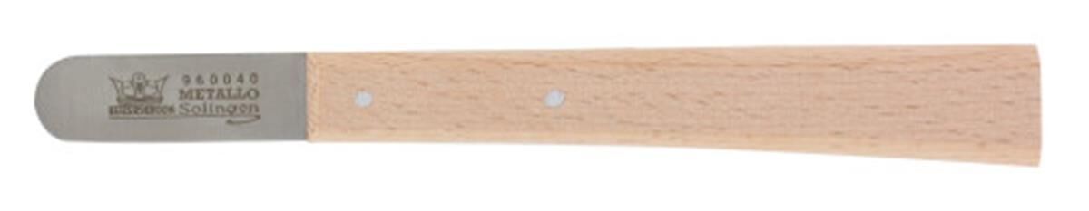 Mes 40 mm, C60 staal, ronde top, hout