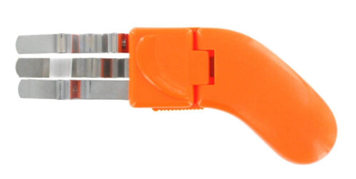 Rozenontdoorner Dornlos, rood, RVS