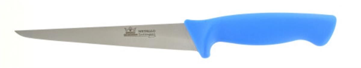 Fileermes 180 mm, RVS, star 2.5mm, blauw