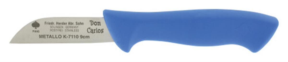 Mes HACCP 90 mm, RVS, blauw