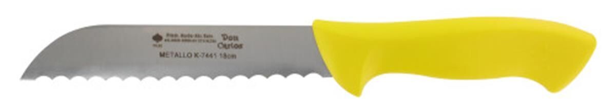 Mes HACCP 180 mm, RVS, kartel, geel
