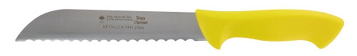 Mes HACCP 210 mm, RVS, kartel, geel