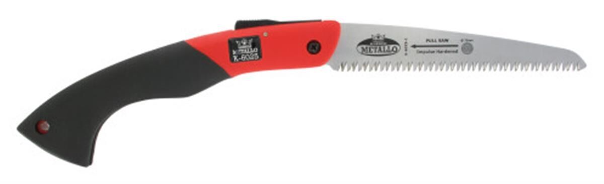 Inklapbare snoeizaag 180 mm, recht, zwart/rood