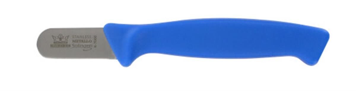 Mes HACCP 40 mm, RVS, ronde top, blauw
