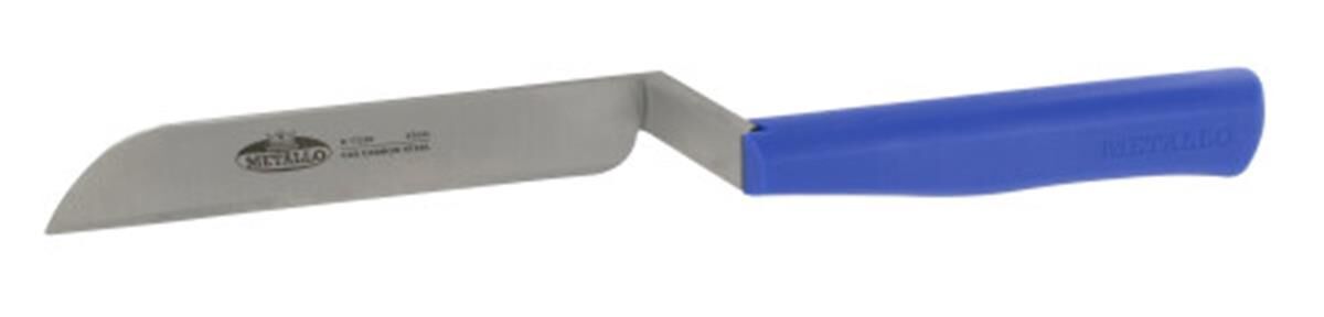 Spinaziemes HACCP 150 mm, C60 staal, blauw