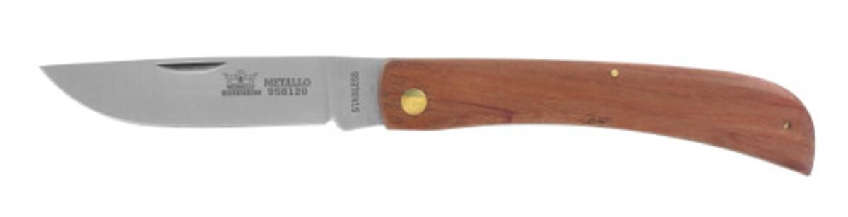 Zakmes 95 mm, RVS, hout