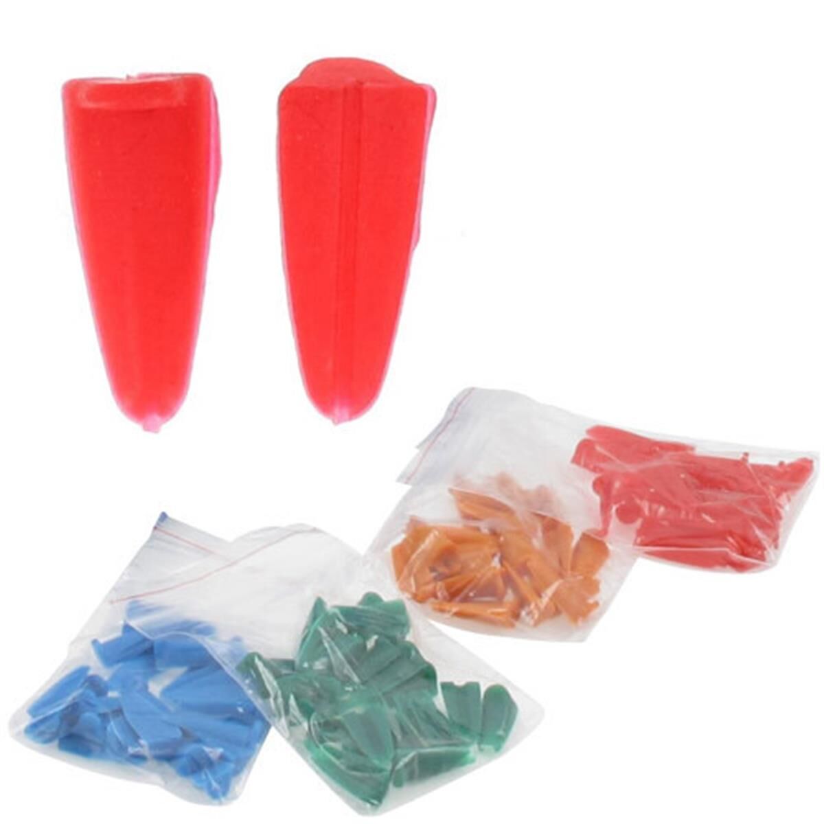 Set van 25 pluggen 0.5mm, rood