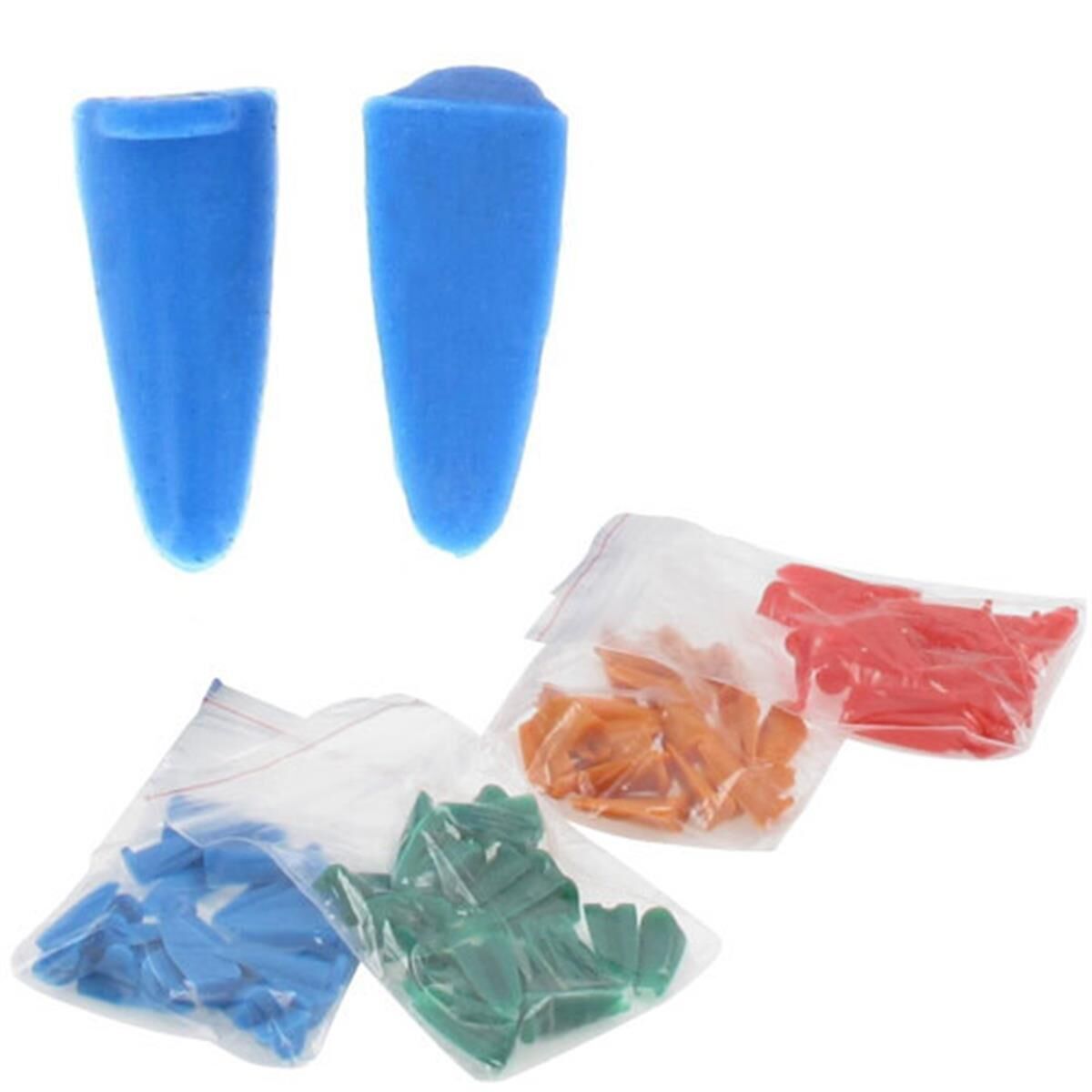 Set van 25 pluggen 0mm, blauw