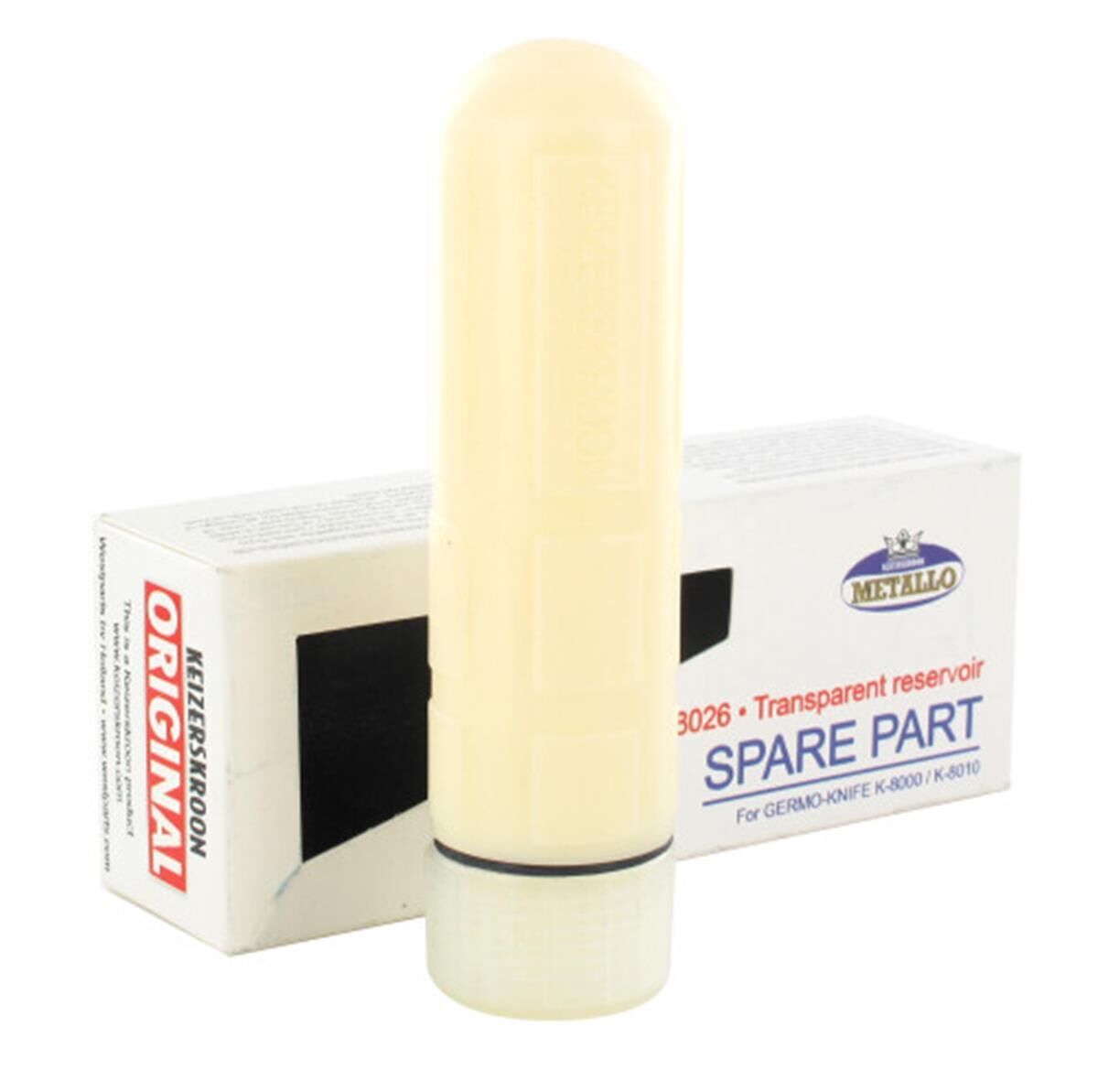 Germo-Knife reservoir met schroefdop, transparant