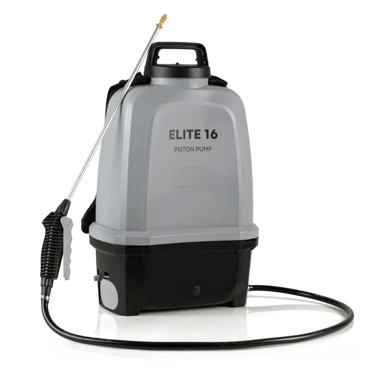 Drukspuit 16L - Volpi ELITE - Rugmodel - ACCU 14,4V (0-8 bar)