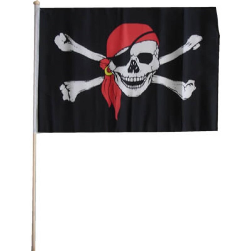 REUZENPIRATENVLAG  90 * 60 cm OP STOK