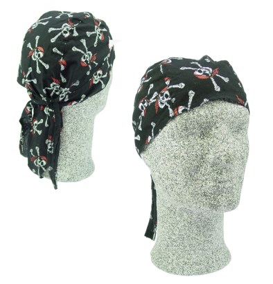 Bandana piraat met rode shawl