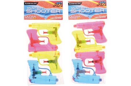 Waterpistool aquafun 11 cm 4 pack
