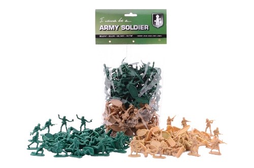 Army Forces 100 soldaatjes in zak
