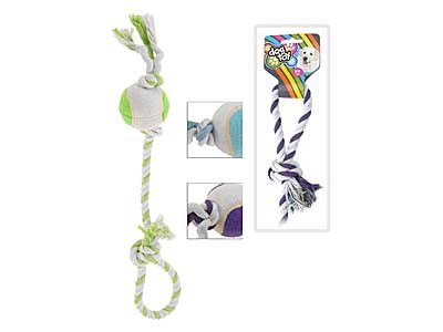 Hondentouw Met Bal 52Cm 3Ass