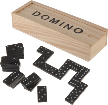 Dominoset in houten kist 28 pcs (S28200090)