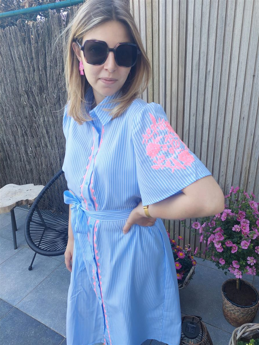 Kleedje SUNNY fluo roze