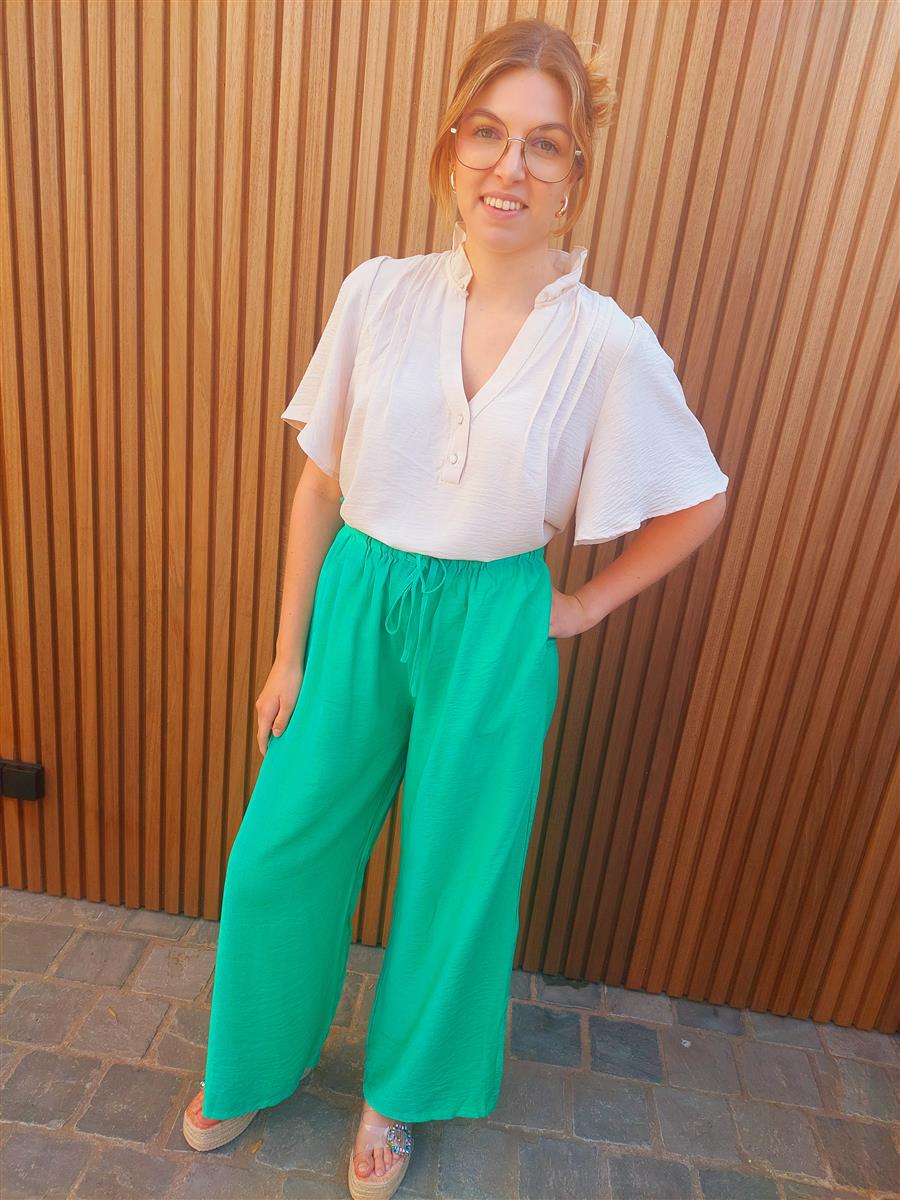 Broek COMFY grasgroen