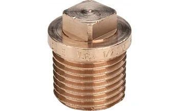 Viega brons stop met rand M 4/4