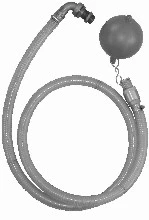 KIN KRM regenwateraanzuigset (bestaat uit zuigslang 4/4 x 2000 mm - vlottende bol met inox filter - met terugslagklep) - voor betonnen tanks