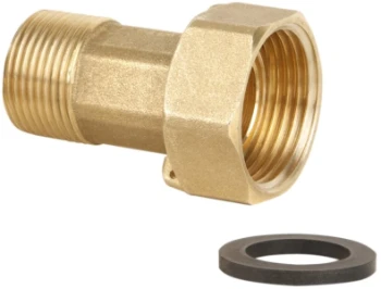 Rossweiner messing 2-delige koppeling inclusief dichting MF 3/4 x 4/4 - prijs per stuk