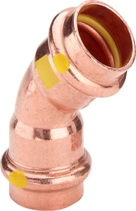 Viega Profipress Gas bocht 45° FF 22 x 22 mm