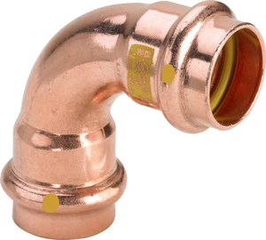 Viega Profipress Gas bocht 90° FF 22 x 22 mm