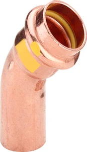 Viega Profipress Gas inschuif bocht 45° MF 28 x 28 mm