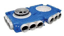Ventilair UniflexPlus TVG hoofdcollector 160 mm - 18 x 63 mm
