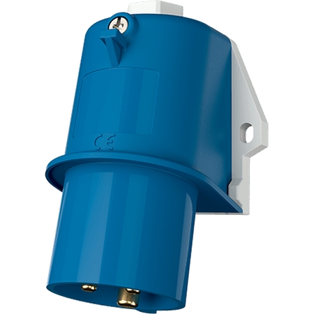 Wandtoestelcontactstop 16A 3P 6H 230V blauw IP44 zonder klapdeksel