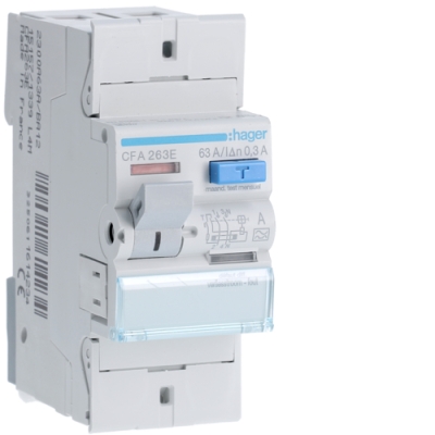 Aardlekschakelaar 2P 63A 300mA type A