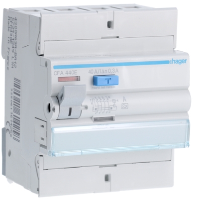 Aardlekschakelaar 4P 40A 300mA type A