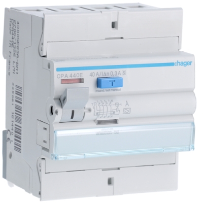 Aardlekschakelaar 4P 40A 300mA type A S