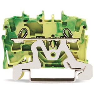 2-draads aardklem 2,5mm², groen-geel